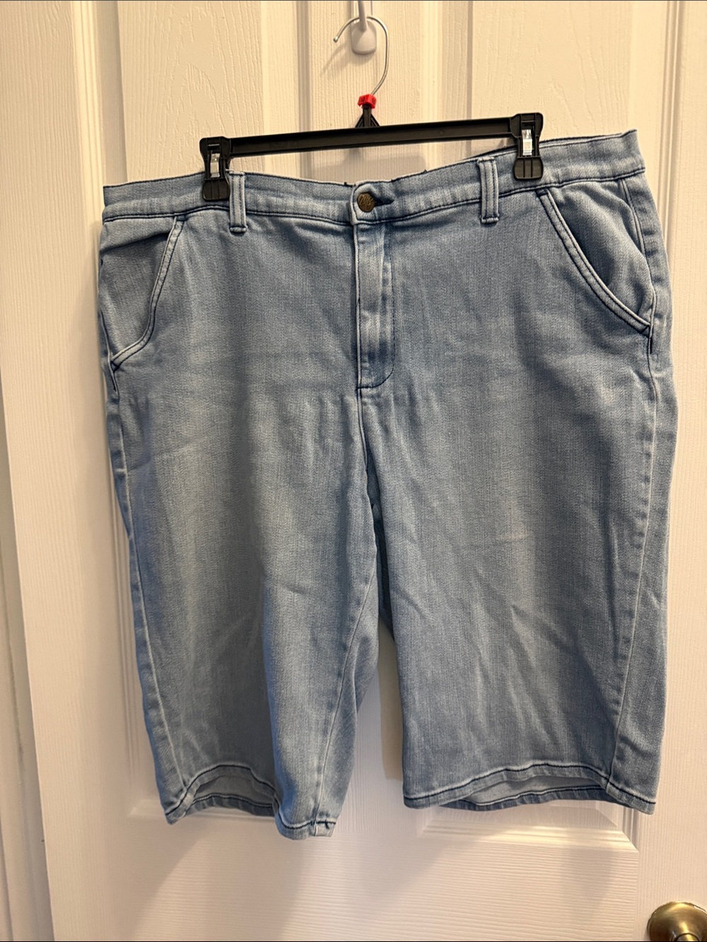 Diane Gilman Light Blue Women’s Blue Denim Washed Shorts
